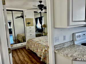 Bedroom featuring wood finished floors