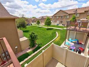 Balcony with a residential view