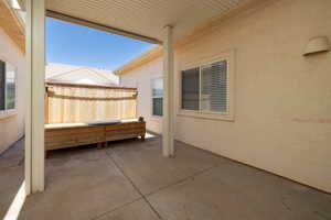 View of private covered patio / terrace