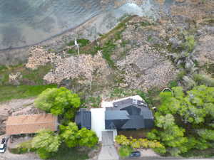 View from above of property