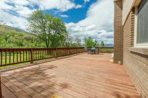 Deck featuring outdoor dining area