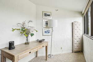 Office with baseboards