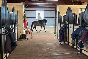 The centerpiece of the estate is the state-of-the-art equestrian stable and indoor arena – an expansive 14,000-square-foot structure built with Nucor steel and natural stone.