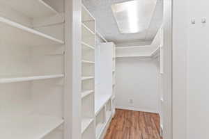 Basement bedroom walk-in closet