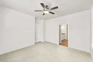 Primary bedroom with en-suite and walk in closet