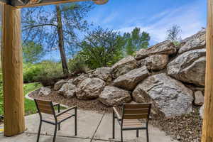 View of community with a patio