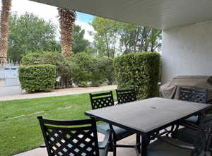 View of patio / terrace featuring outdoor dining area