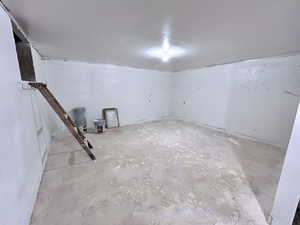View of unfinished basement