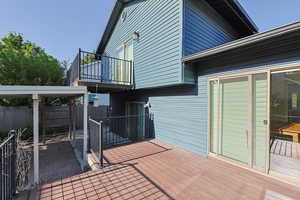 View of deck
