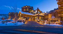 View of snow covered building