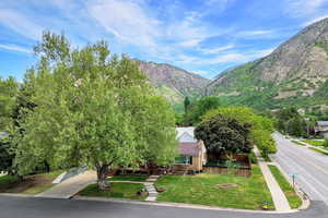 View of mountain background