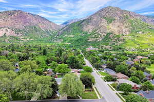 Aerial view of mountains
