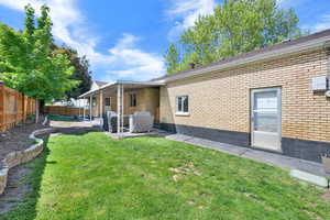 View of yard featuring a patio area