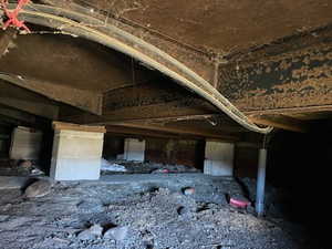 View of inside crawl space