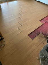 Detailed view of wood finished floors