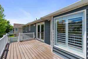 View of deck
