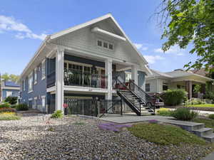 Seller lives upstairs, tenants downstairs