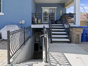 Rear exits to property