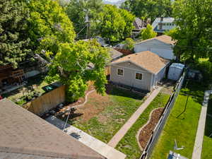 View from above of property