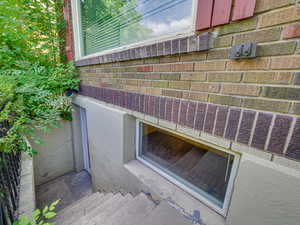 Details with brick siding