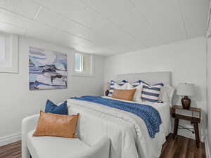 Bedroom featuring wood finished floors