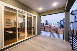 View of patio / terrace featuring a balcony