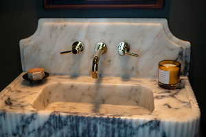 Detailed view of a sink