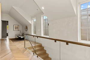 Upstairs landing area with sitting room