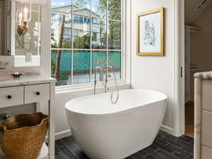 Primary Bathroom with freestanding bath