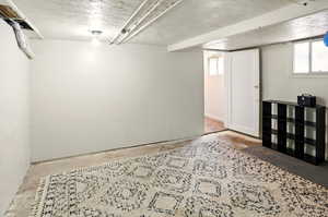 Basement featuring healthy amount of natural light