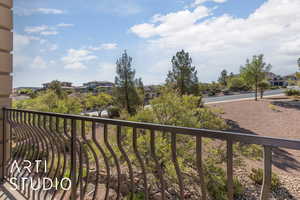 Balcony with a residential view
