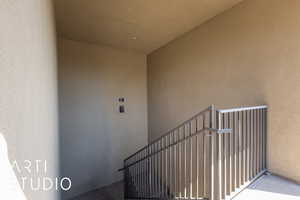 View of stairs