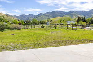 View of mountain backdrop
