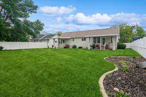 View of back of property