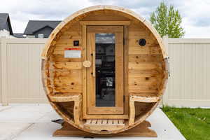 View of outdoor structure