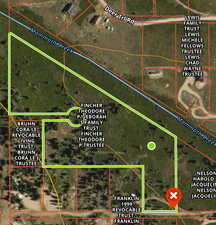 Aerial view of property's location