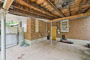 View of patio featuring cooling unit