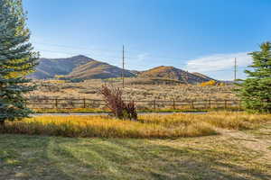View of mountain backdrop
