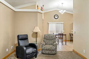 Includes a cozy sitting area—perfect for reading, relaxing, or catching up with guests.
