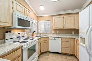 Beautiful quartz countertops—both stylish and durable.
