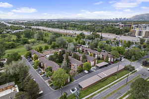 View of urban area featuring a mountainous background