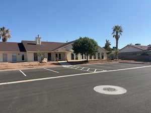 View of uncovered parking lot