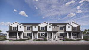 Multi unit property with a porch