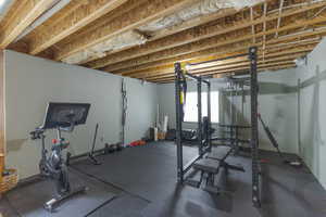 View of workout area