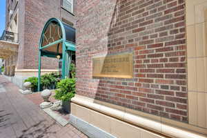 Exterior view of brick siding