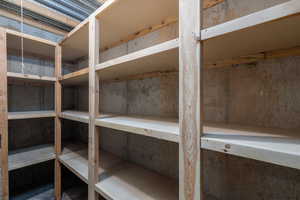 View of storage area