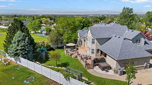 View from above of property