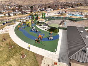 Bird's eye view of a park