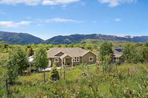 View of mountain backdrop