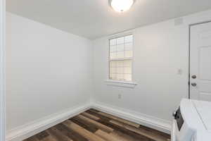 Laundry room with ample storage space
